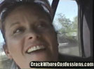 Crack Whore Creampie in a Car